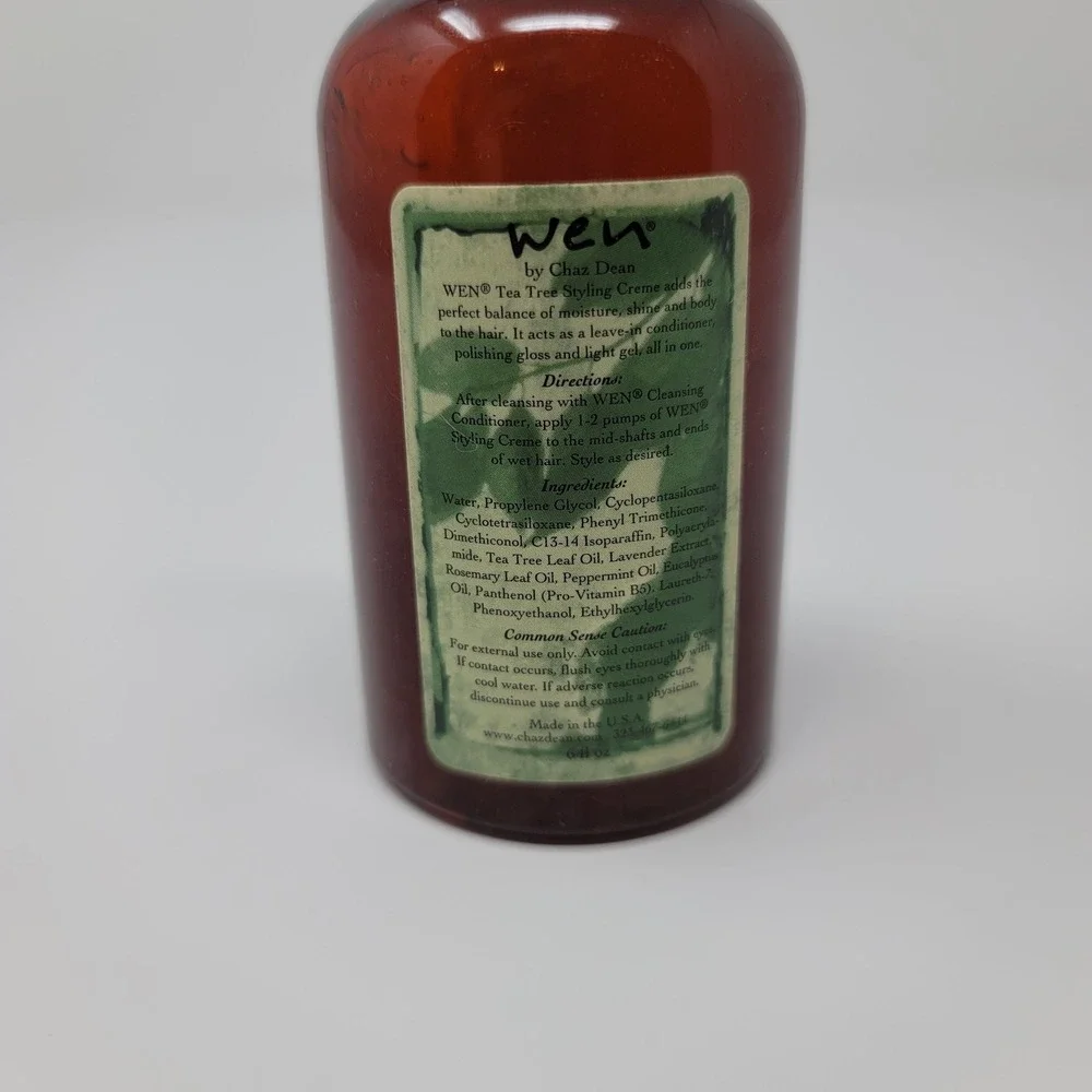 WEN Chaz Dean Tea Tree Styling‎ Creme 6 Fl Oz Nourishing Hair Care Treatment